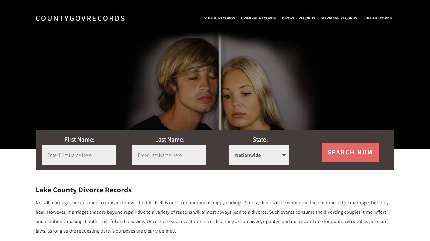 Lake County Divorce Records | Enter Name and Search|14 Days Free