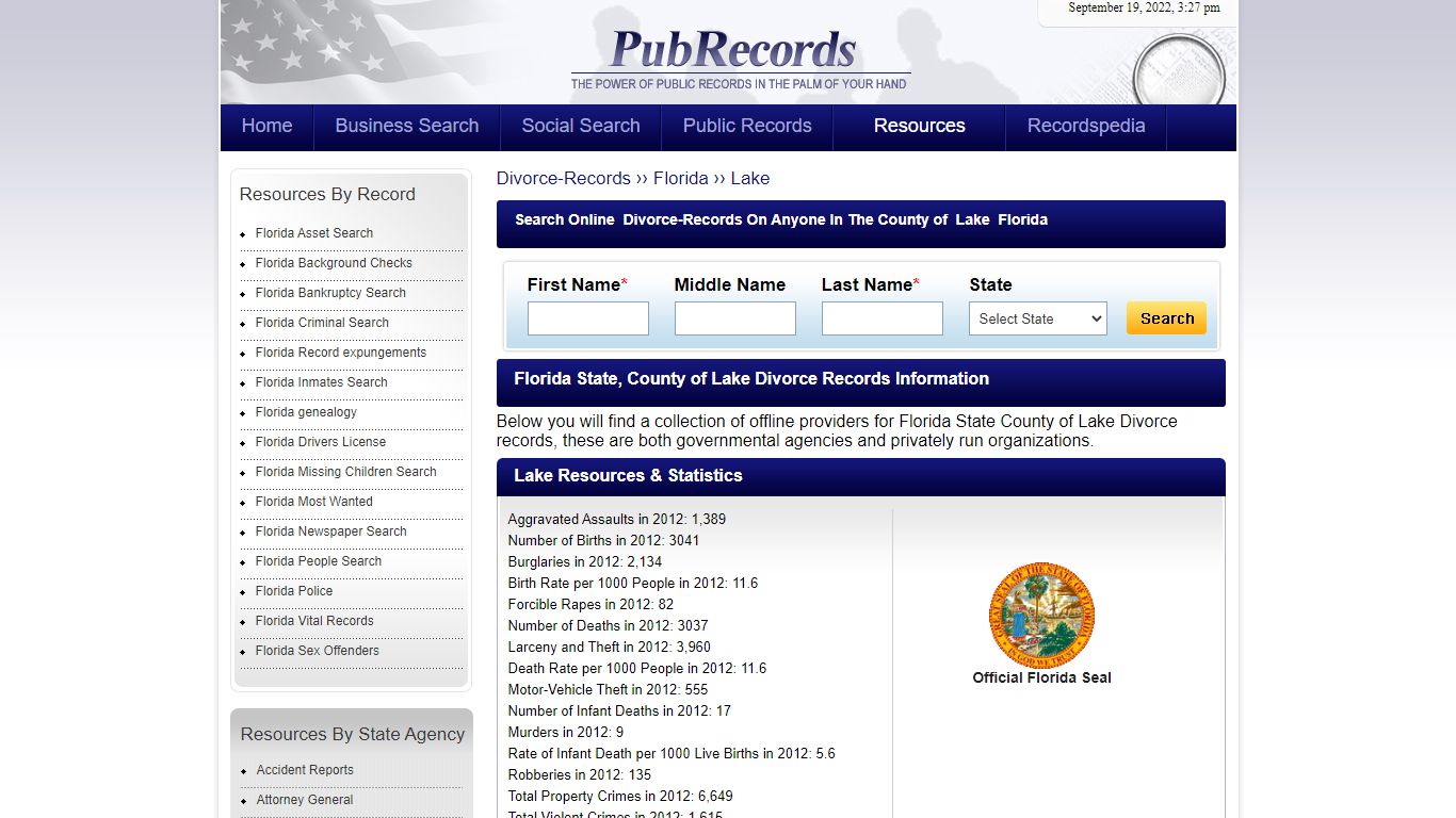 Lake County, Florida Divorce Records - Pubrecords.com